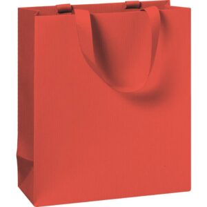 Geschenktragetasche One Colour - 18 x 21 x 8 cm, rot