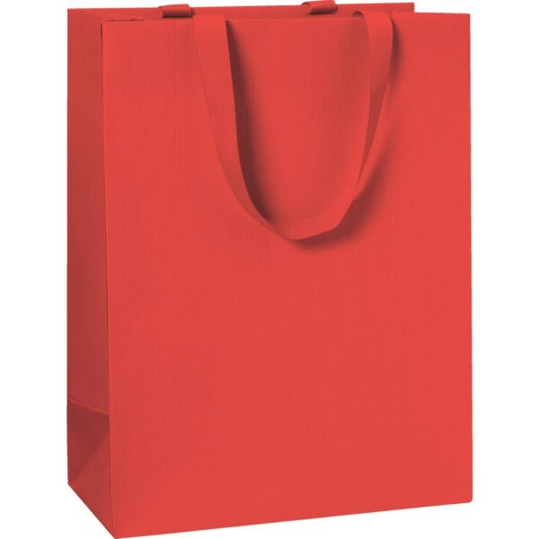 Geschenktragetasche One Colour - 23 x 30 x 13 cm, rot