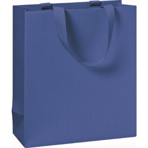 Geschenktragetasche One Colour - 18 x 21 x 8 cm, dunkelblau