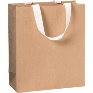 Geschenktragetasche One Colour - 18 x 21 x 8 cm, hellbraun