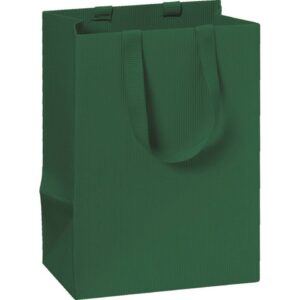 Geschenktragetasche One Colour - 10 x 14 x 8 cm, dunkelgrün