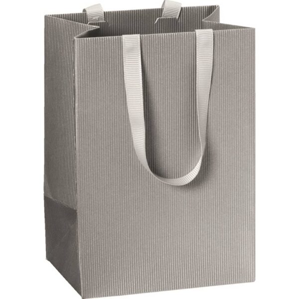 Geschenktragetasche One Colour - 10 x 14 x 8 cm, silber