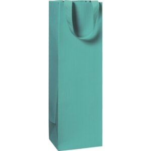 Flaschentragetasche One Colour - 11 x 36 x 10,5 cm, türkis