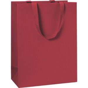 Geschenktragetasche One Colour - 23 x 30 x 13 cm, dunkelrot
