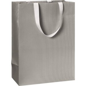 Geschenktragetasche One Colour - 23 x 30 x 13 cm, silber