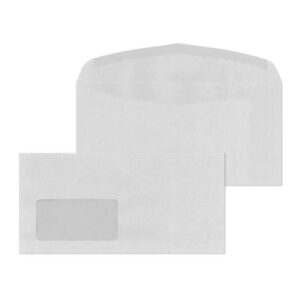 Kuvertierumschläge Recycling - C5/6, mit Fenster, gummiert, 75g/qm, 1.000 Stück