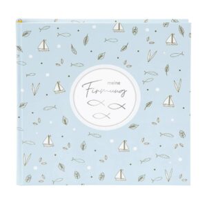 Firmungsalbum Creditis - 25 x 25 cm, pastellblau