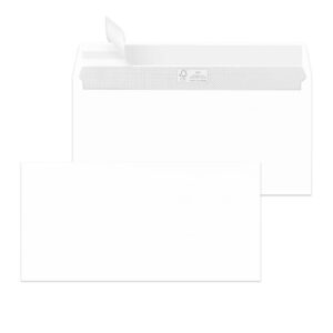 Briefhülle - DL, weiß, haftklebend, Innendruck, 100 g/qm, 500 Stück