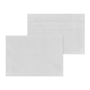 Briefumschläge - C6 (162x114 mm), ohne Fenster, selbstklebend, 75 g/qm, 1.000 Stück, recycling grau
