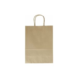 Geschenktragetasche - 18 x 8 x 21 cm, 20 Stück, natur