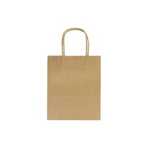 Geschenktragetasche - 12 x 5,5 x 15 cm, 20 Stück, natur