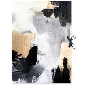 Zeichenmappe Abstract - A2, 3 Klappen, Verschlussband, Karton