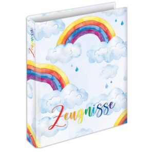 Zeugnisringbuch Rainbow - A4, 4 Ring-Mechanik