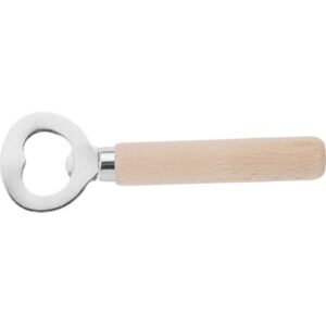 Flaschenöffner - Stahl mit Naturholzgriff