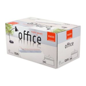 Briefumschlag Office in Shop Box - C5/6, hochweiß, haftklebend, ohne Fenster, 80 g/qm, 200 Stück