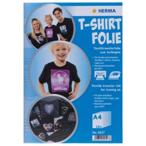 T-Shirt Folie für dunkle Textilien, A4, bedruckbar