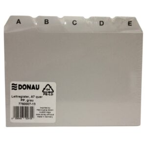 Leitregister, A6 quer, PP, grau