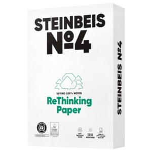 No. 4 - Evolution White - Recyclingpapier, A3, 80g, weiß, 500 Blatt