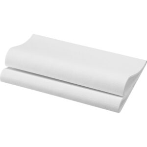 Lunchservietten Bio Dunisoft® - 40 x 40 cm, 3-lagig, weiß, 12 Stück