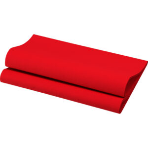 Lunchservietten Bio Dunisoft® - 40 x 40 cm, 3-lagig, rot, 12 Stück