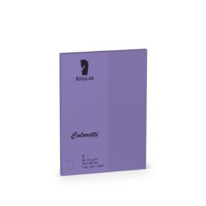 Coloretti Doppelkarte - A6 hoch, 5 Stück, lila