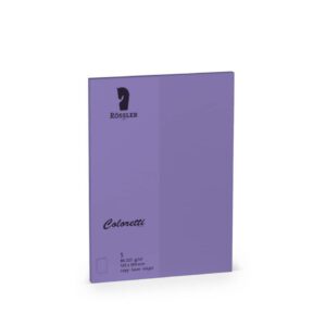 Coloretti Doppelkarte - B6 hoch, 5 Stück, lila