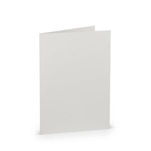 Briefkarte Paperado - B6, 220 g/qm, doppelt, hoch, eisgrau gerippt