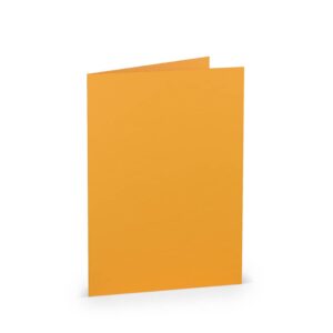 Briefkarte Paperado - B6, 220 g/qm, doppelt, hoch, ocker gerippt