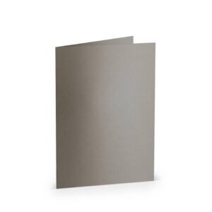 Briefkarte Paperado - B6, 250 g/qm, doppelt, hoch, taupe metallic
