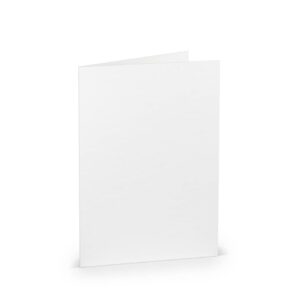 Briefkarte Paperado - B6, 220 g/qm, doppelt, hoch, weiß gerippt