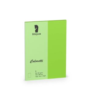 Coloretti Doppelkarte - A6 hoch, 5 Stück, hellgrün