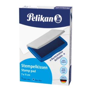 Stempelkissen 2E Kunststoff-Gehäuse - 110 x 70 mm, blau getränkt