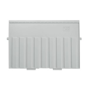 Stützplatte A4 quer, für Karteitröge und -kästen, lichtgrau