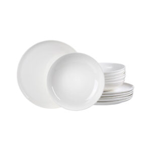 Tafelservice Skagen - 12-tlg., Porzellan, weiß