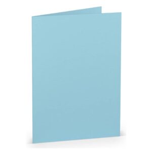 Briefkarte Paperado - B6, 220 g/qm, doppelt, hoch, aqua gerippt