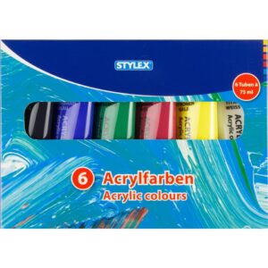 Acrylfarbe - 6 Tuben á 75 ml