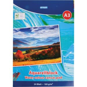 Aquarellblock - A3, 185 g/qm, 24 Blatt