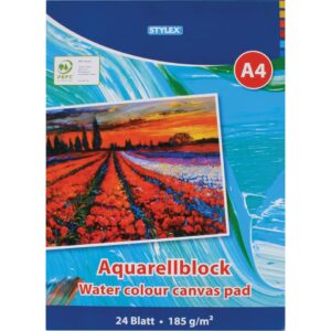 Aquarellblock - A4, 185 g/qm, 24 Blatt