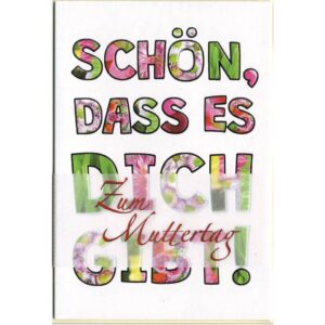 Muttertagskarte geprägt - inkl. Umschlag