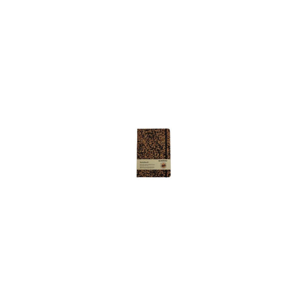 Notizbuch - A5, liniert, 96 Blatt, Recycling Kaffee-Kork-Stoff