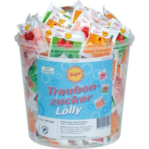 Traubenzucker Lolly 100 Stück