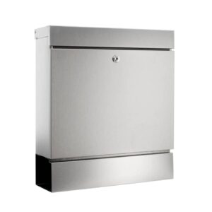 Briefkasten Seattle + Box 3848 Ni - 364 x 405 x 110 mm, silber, Edelstahl