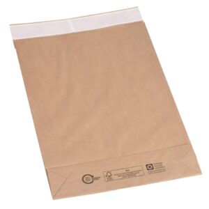 Faltentaschen - 190x50x300+50 mm, Boden, o. Fenster, 300 Stück, braun