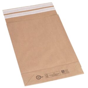 Faltentaschen - 300x80x430+110 mm, Boden, o. Fenster, 300 Stück, braun