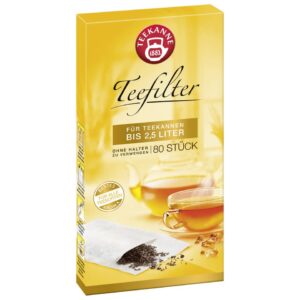 Teefilter - 80 Stück, halterlos, bis 2,5 L Volumen