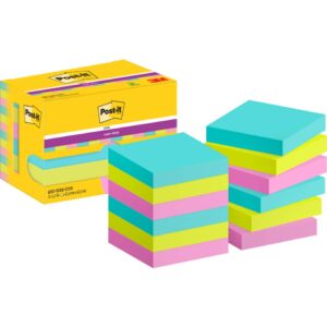 Haftnotiz Super Sticky Notes - 47,6 x 47,6 mm, 12x 90 Blatt