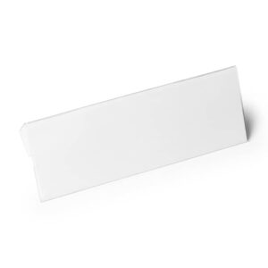 Kennzeichnungstasche HARD COVER mit Falz - 1/2 A5 quer, transparent, 10 Stück