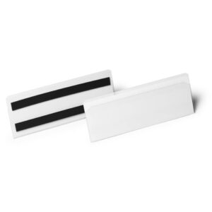 Etikettentasche HARD COVER - 1/2 A5 quer, transparent, magnetisch, 10 Stück