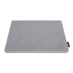 Mausmatte recyceltes PET hellgrau/schwarz 250x7x200mm