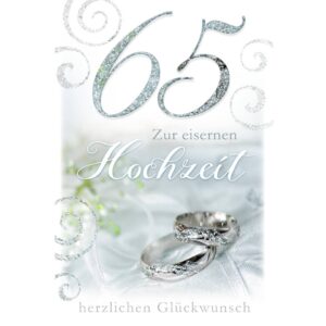 Eiserne Hochzeitskarte - inkl. Umschlag